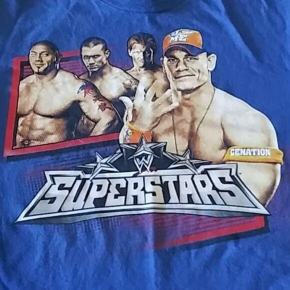 Hybrid Tees Size Youth XL T-Shirt WWE Superstars John Cena Graphic Wrestling Tee - Picture 3 of 6
